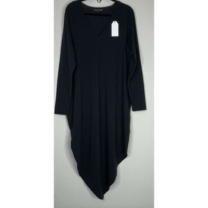 New Universal Standard Iconic Long Sleeve V-Neck Geneva Midi Dress Size Medium